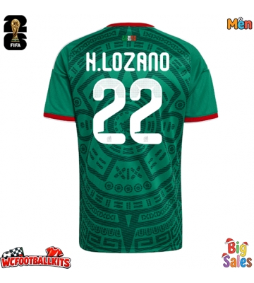 Mexico Hirving Lozano #22 Replica Home Stadium Shirt World Cup 2026 Short Sleeve
